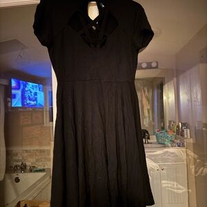 Killstar Peekaboo Black Dress